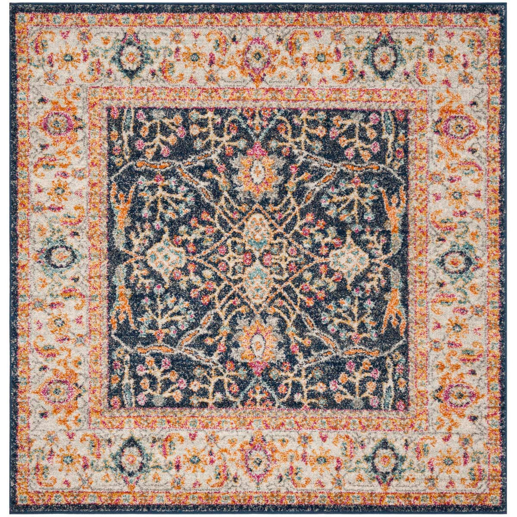 Safavieh Madison Rug Collection MAD612D - Navy / Creme