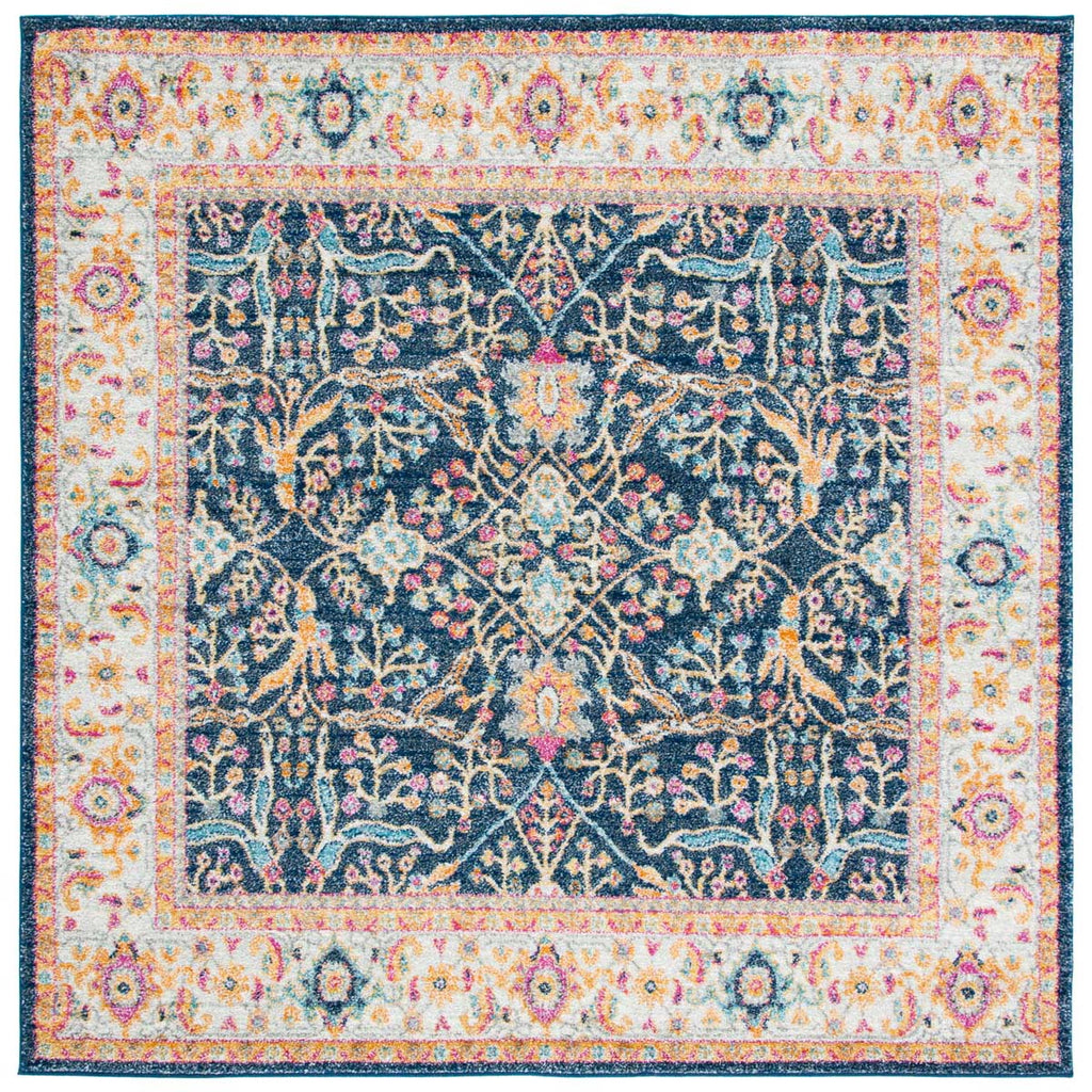 Safavieh Madison Rug Collection MAD612D - Navy / Creme