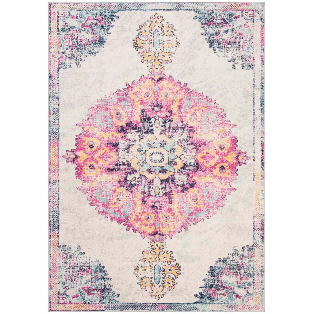 Safavieh Madison 900 Rug Collection MAD913A - Ivory / Fuchsia