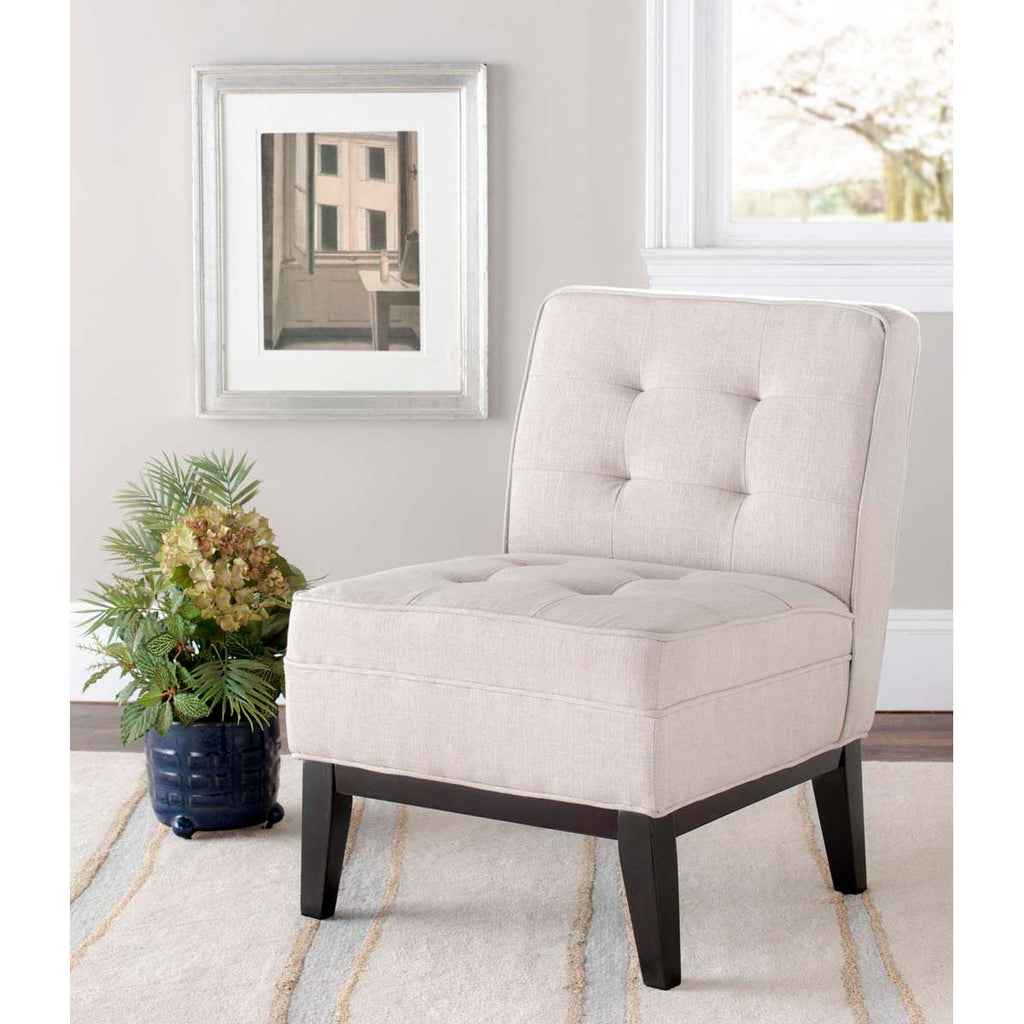 Safavieh Angel Tufted Armless Club Chair - Beige