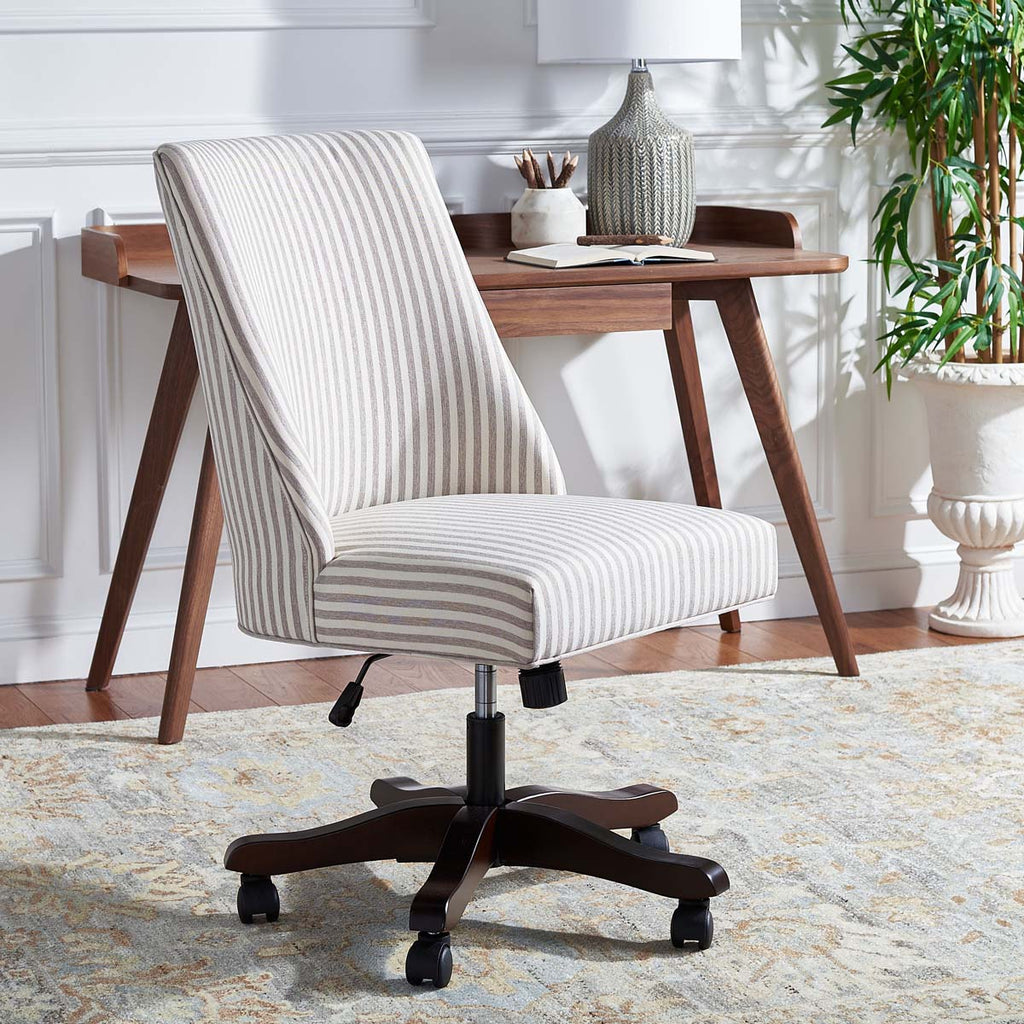 Safavieh Scarlet Desk Chair - Beige Stripe