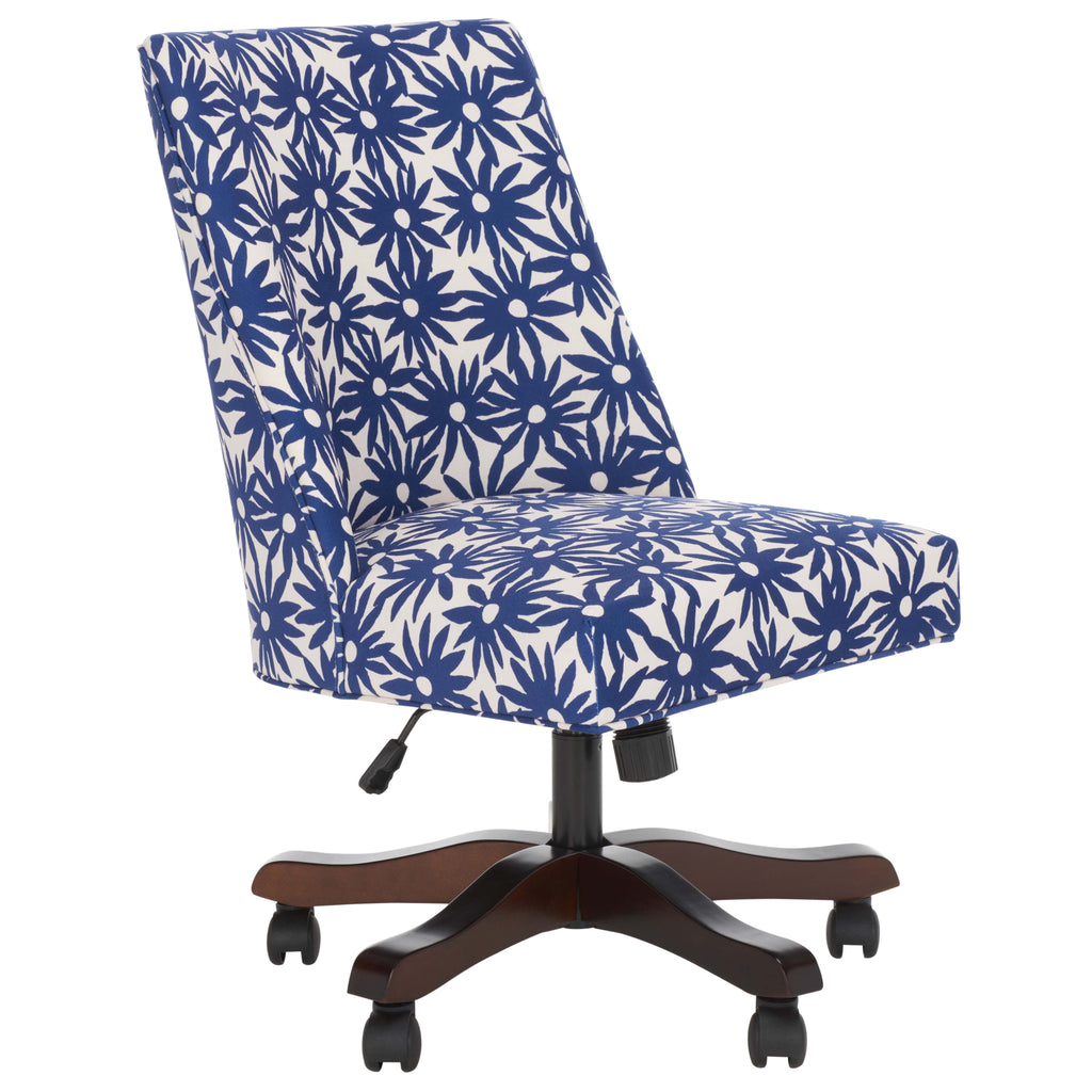 Safavieh Scarlet Desk Chair - Navy Flower