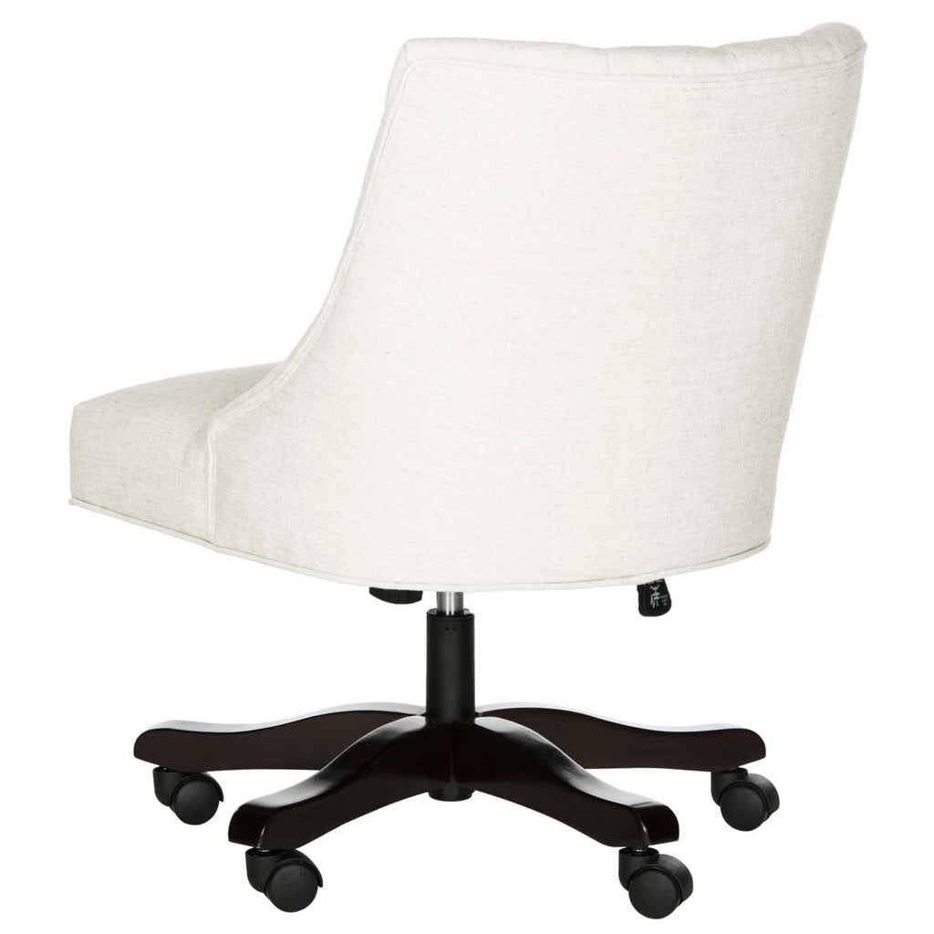 Safavieh Soho Tufted Linen Swivel Desk Chair - Creme