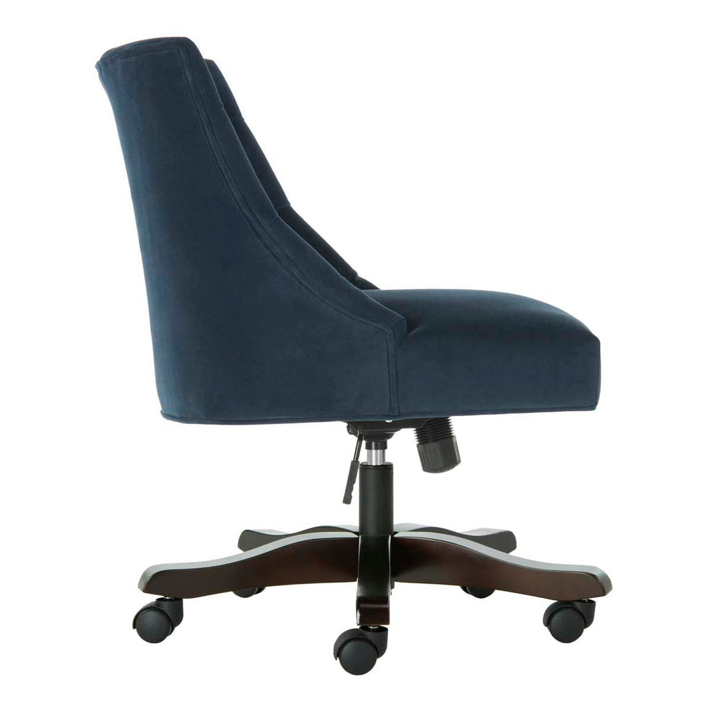 Safavieh Soho Tufted Velvet Swivel Desk Chair - Navy