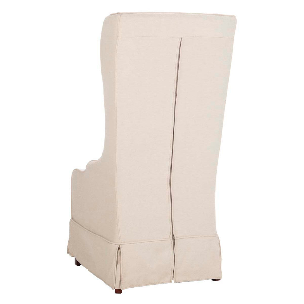 Safavieh Becall 20''H Linen Dining Chair - Creme