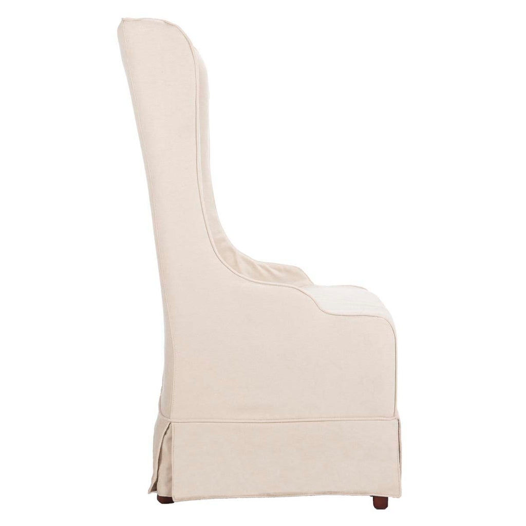 Safavieh Becall 20''H Linen Dining Chair - Creme