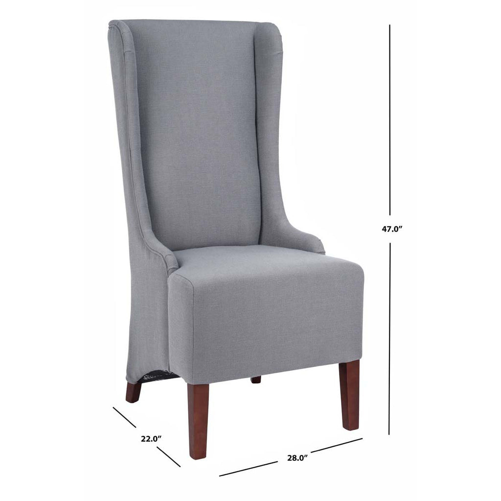 Safavieh Becall 20''H Linen Dining Chair - Artic Grey