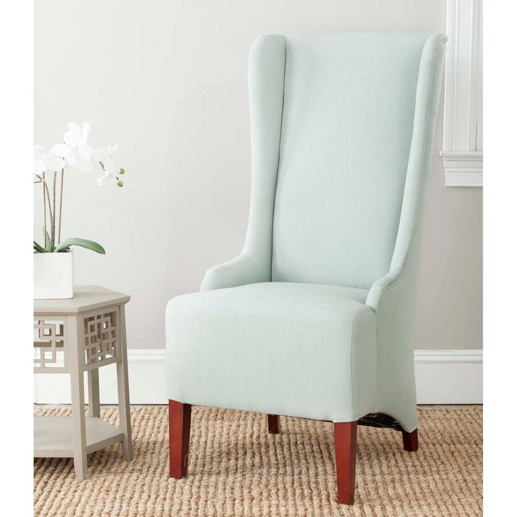 Safavieh Becall 20''H Linen Dining Chair - Seafoam / Green