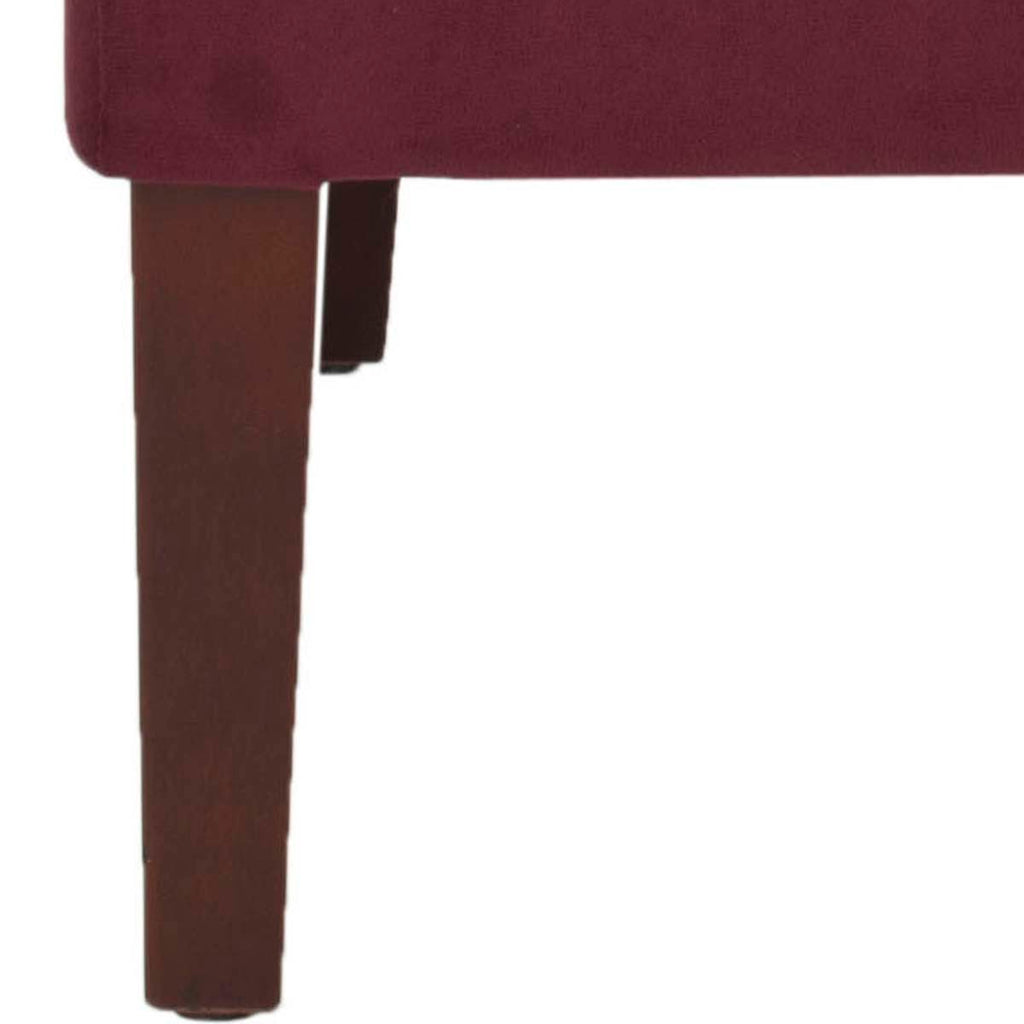 Safavieh Becall 20''H Velvet Dining Chair - Bordeaux