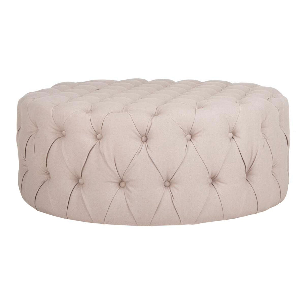 Safavieh Charlene Tufted Cocktail Ottoman - Taupe