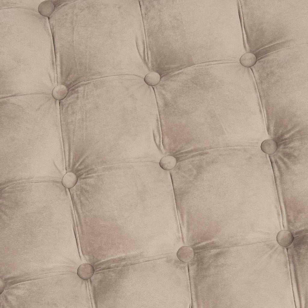 Safavieh Charlene Tufted Cocktail Ottoman - Mushroom