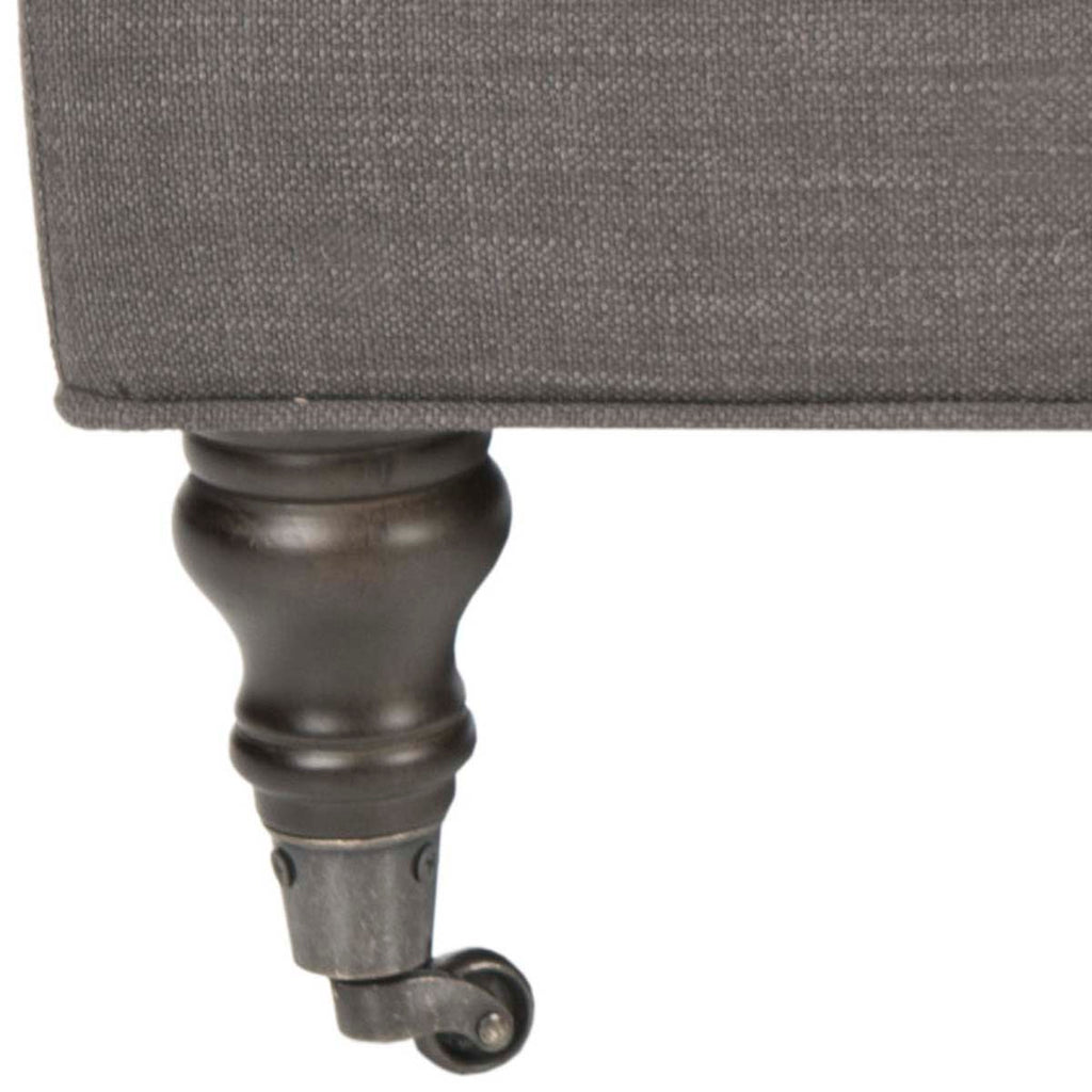 Safavieh Clark Tufted Cocktail Ottoman - Charcoal