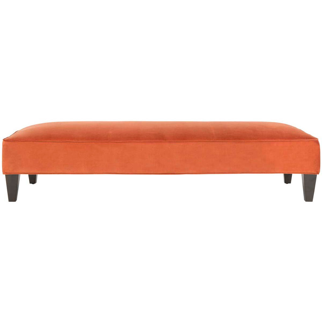 Safavieh Harlow Lounging Bench - Pumpkin