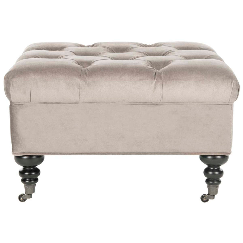 Safavieh Angeline Tufted Ottoman - Mushroom