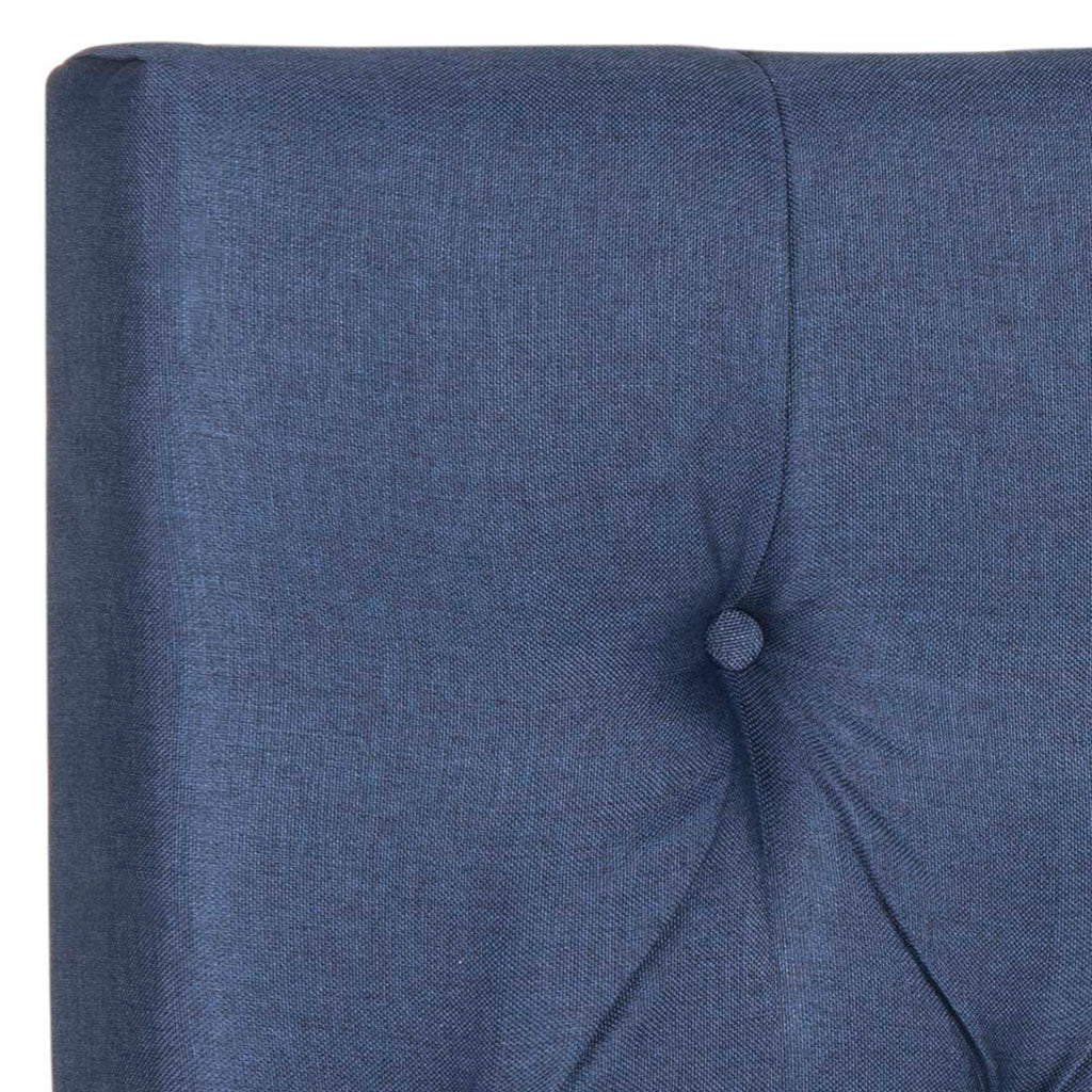 Safavieh Axel Navy Linen Tufted Headboard - Navy