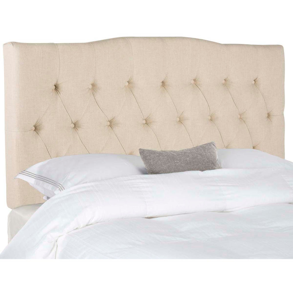 Safavieh Axel Hemp Linen Tufted Headboard  - Hemp