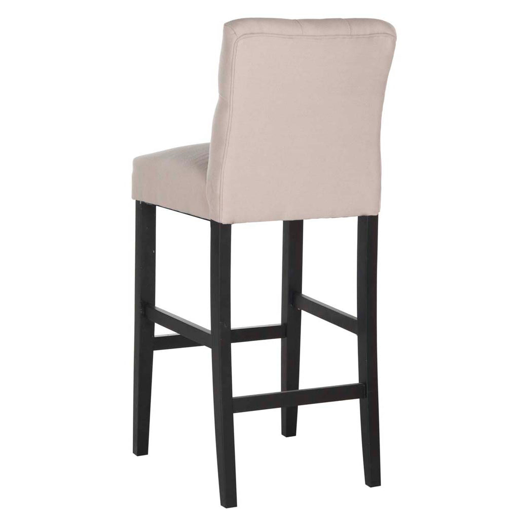 Safavieh Tiffany Tufted Bar Stool - Taupe / Artic Grey