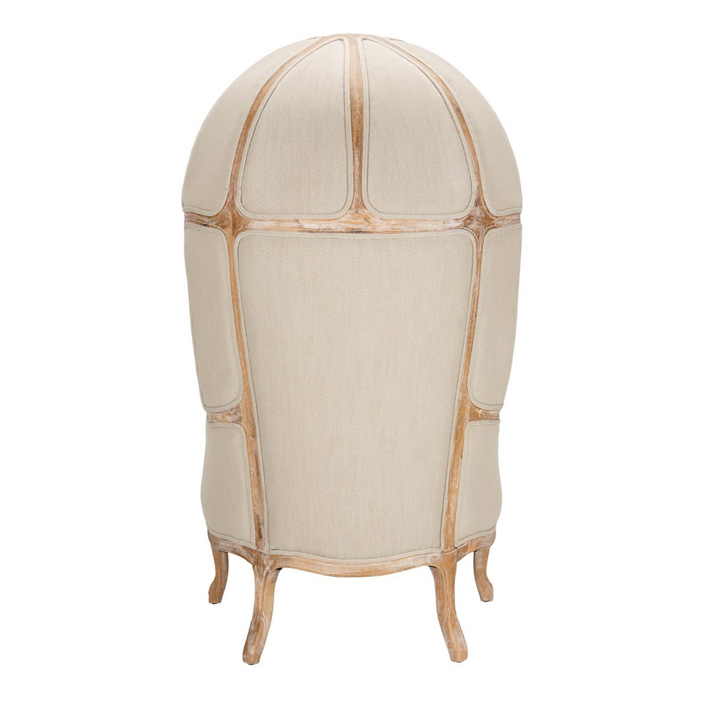 Safavieh Couture Sabine Natural Linen Balloon Chair - Natural Linen