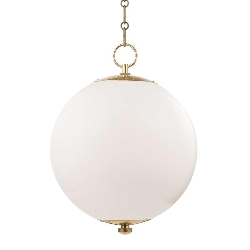 Hudson Valley Lighting 1 Light Large Pendant - Aged Brass