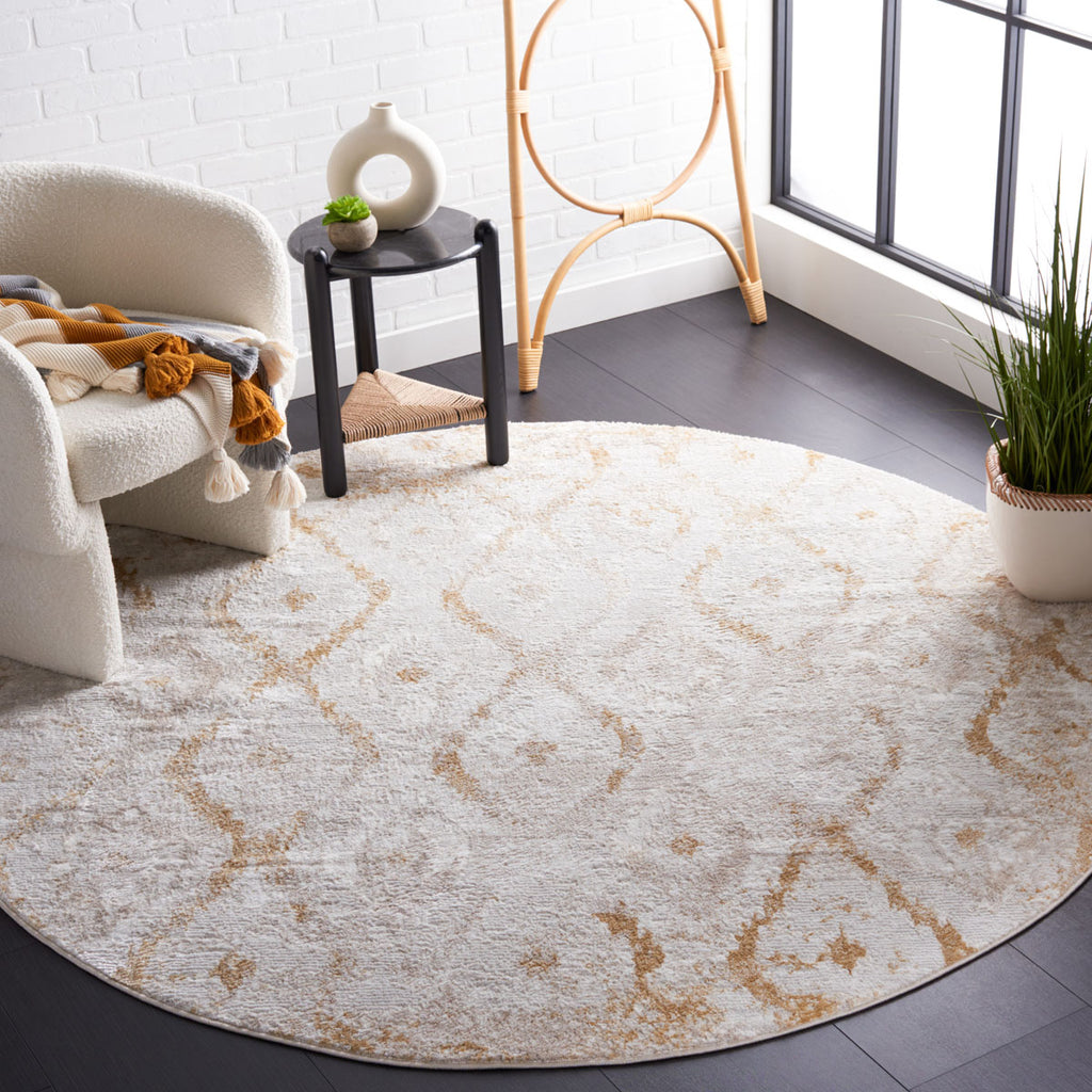Safavieh Meadow Collection, MDW527A - Ivory / Gold