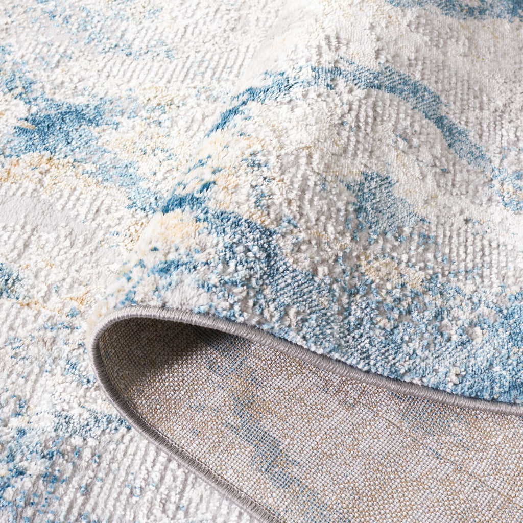 Safavieh Meadow Collection, MDW527F - Grey / Blue Gold