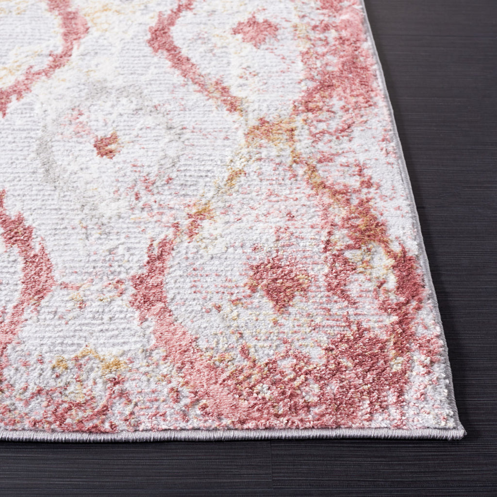 Safavieh Meadow Collection, MDW527G - Grey / Pink