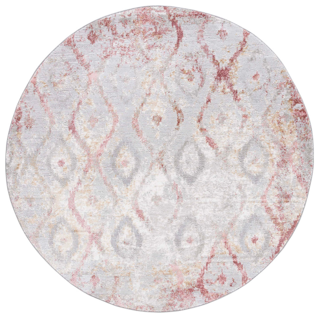 Safavieh Meadow Collection, MDW527G - Grey / Pink