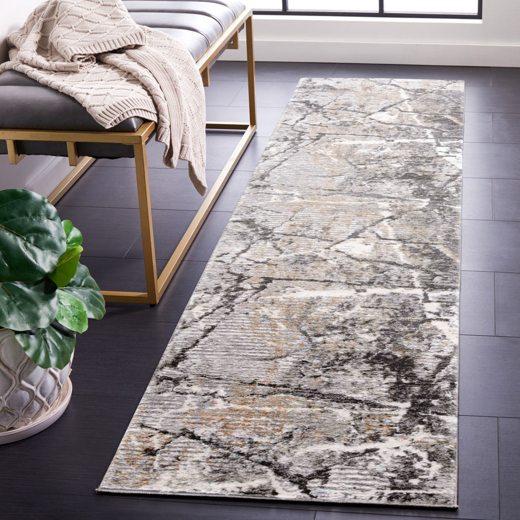 Safavieh Meadow Collection, MDW544F - Light Grey / Dark Grey