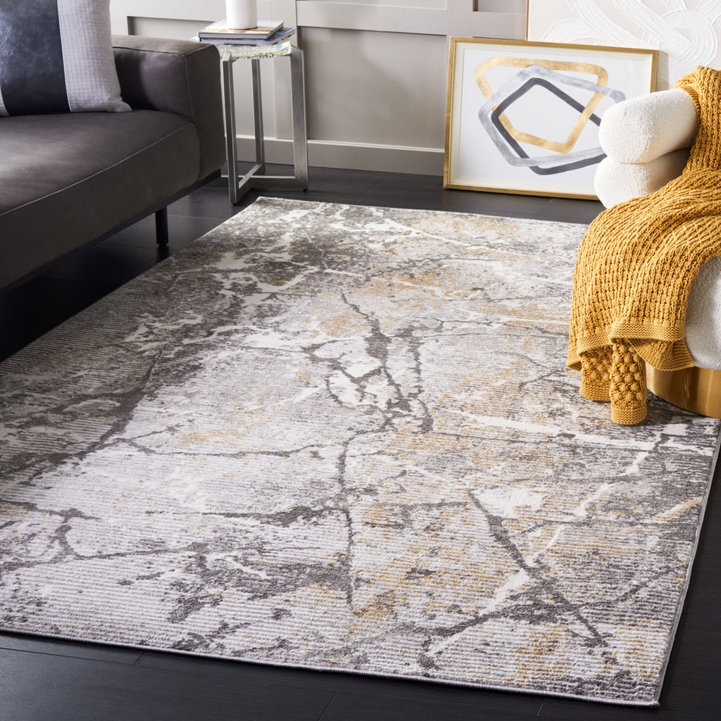 Safavieh Meadow Collection, MDW544F - Light Grey / Dark Grey