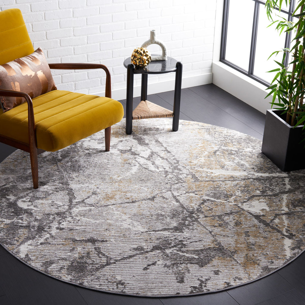 Safavieh Meadow Collection, MDW544F - Light Grey / Dark Grey