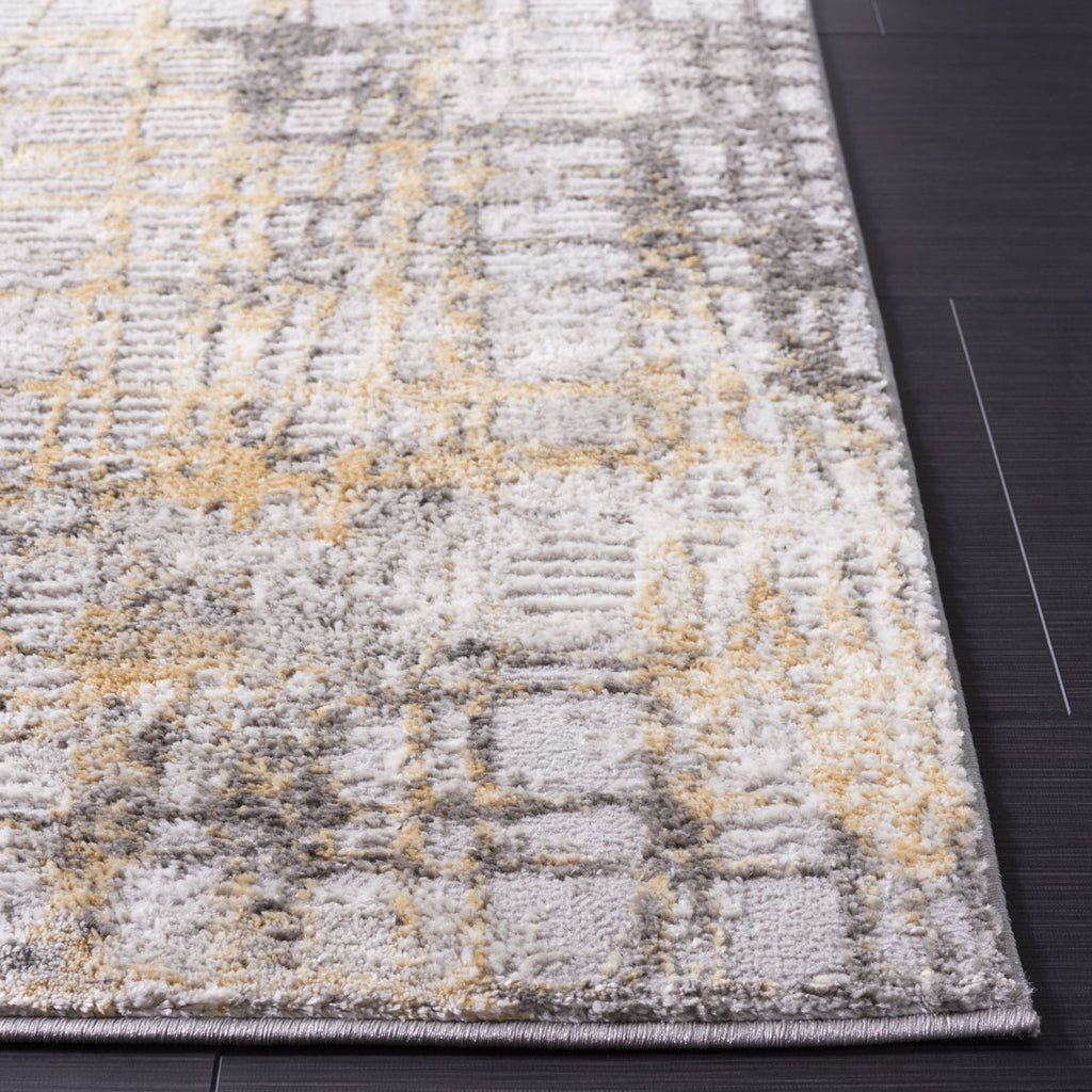 Safavieh Meadow Collection, MDW550F - Light Grey / Gold