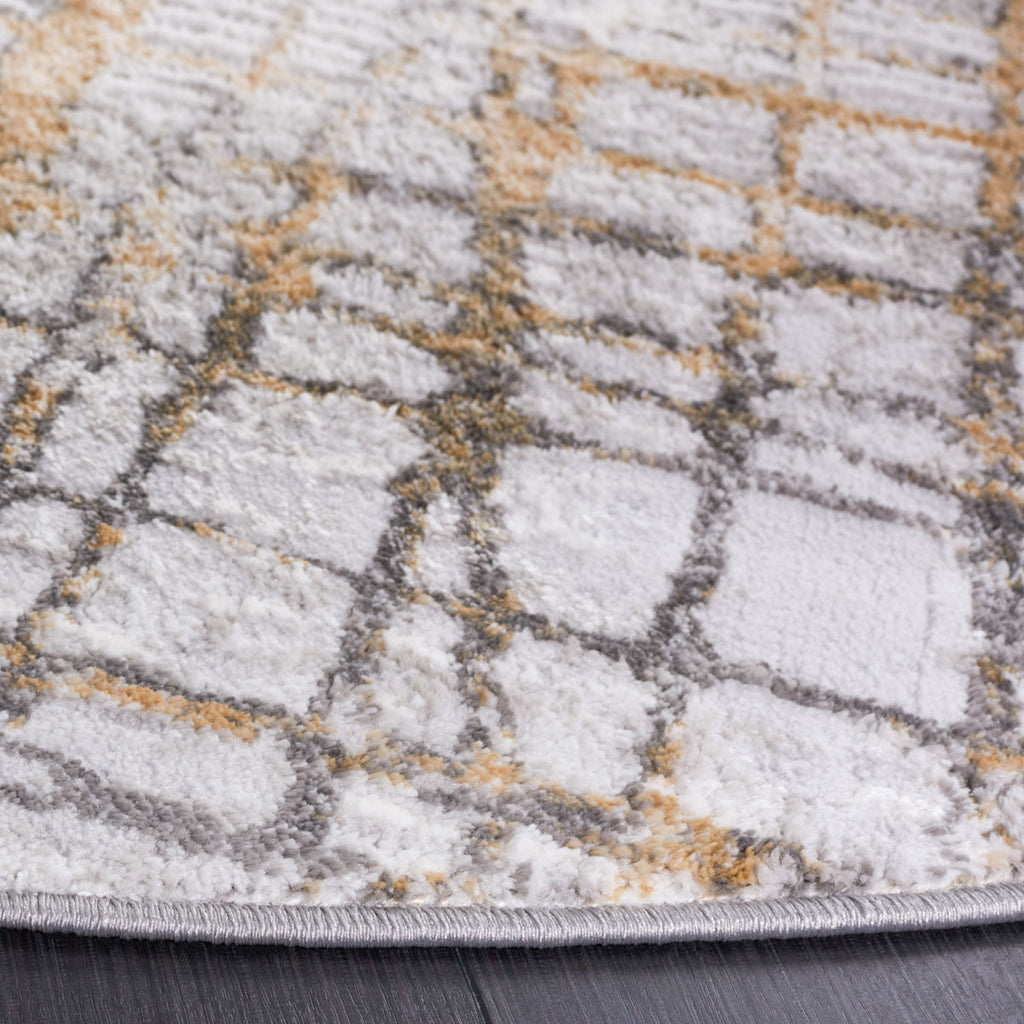 Safavieh Meadow Collection, MDW550F - Light Grey / Gold