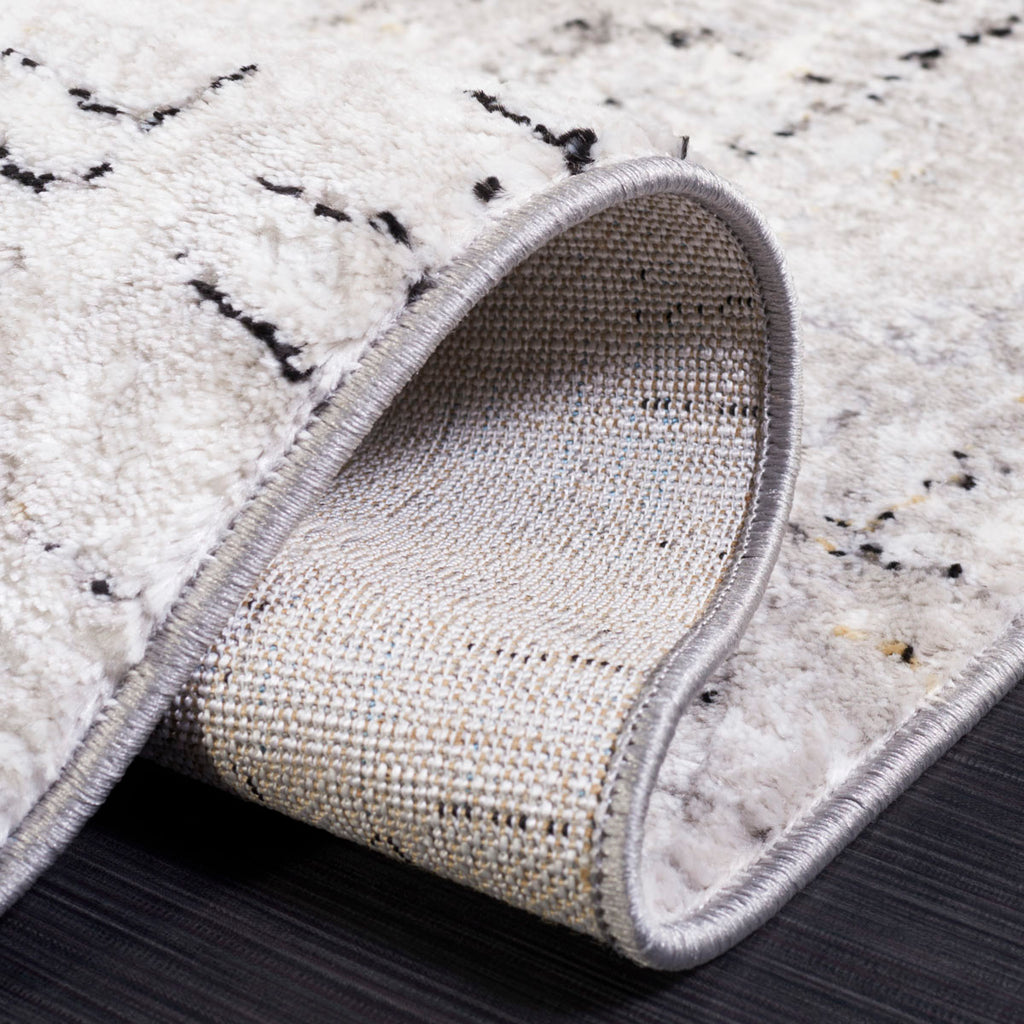 Safavieh Meadow Collection, MDW550G - Light Grey / Black