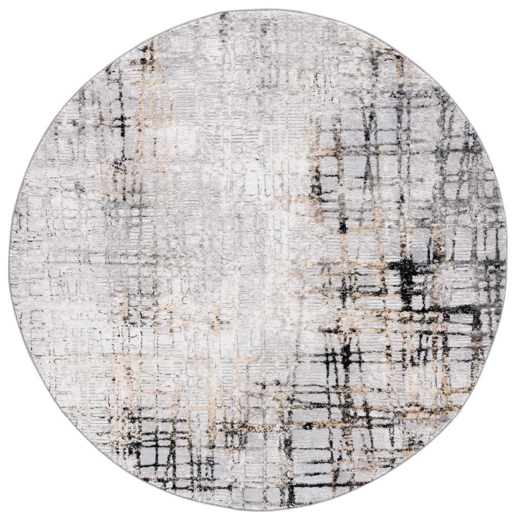 Safavieh Meadow Collection, MDW550G - Light Grey / Black