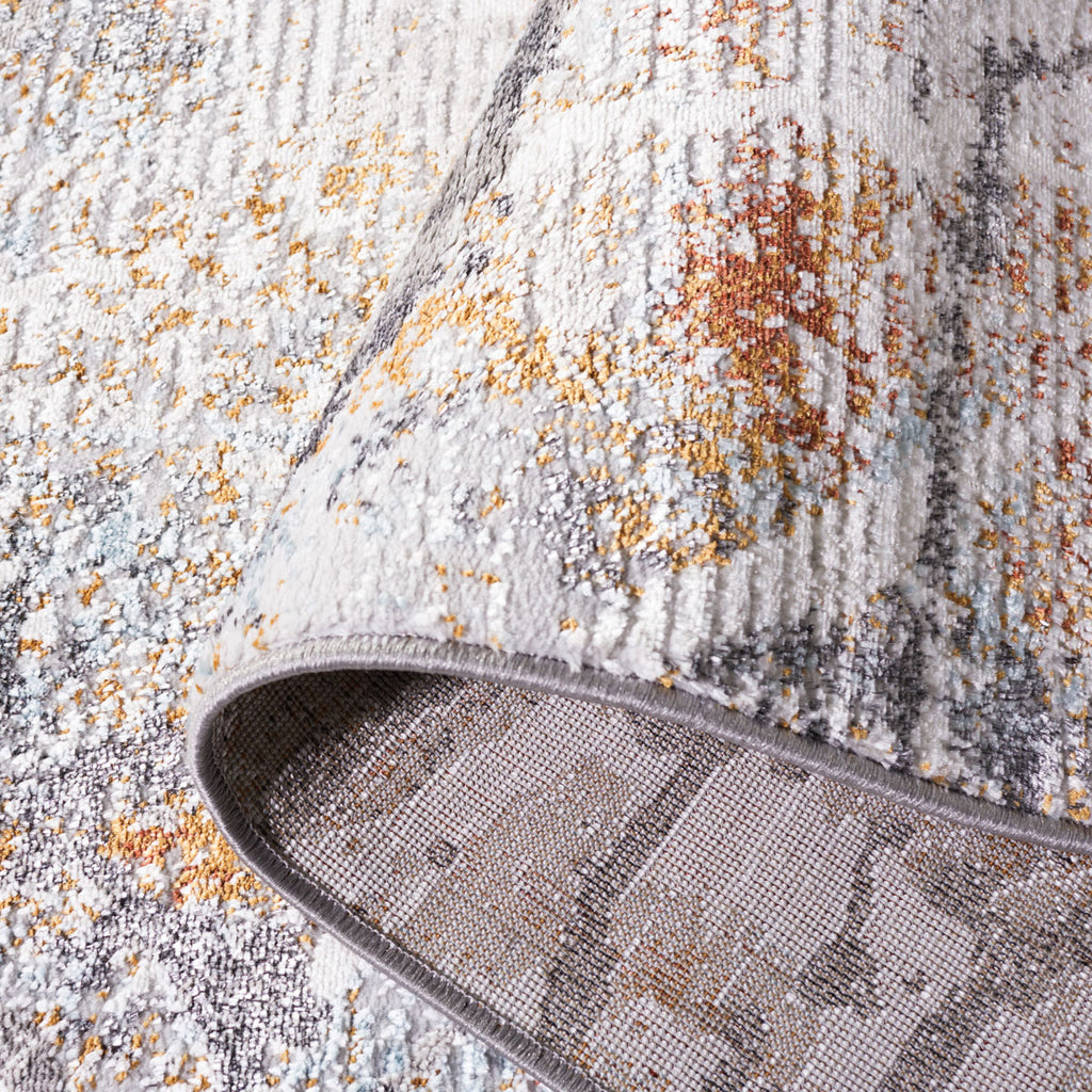 Safavieh Meadow Collection, MDW597H - Light Grey / Black