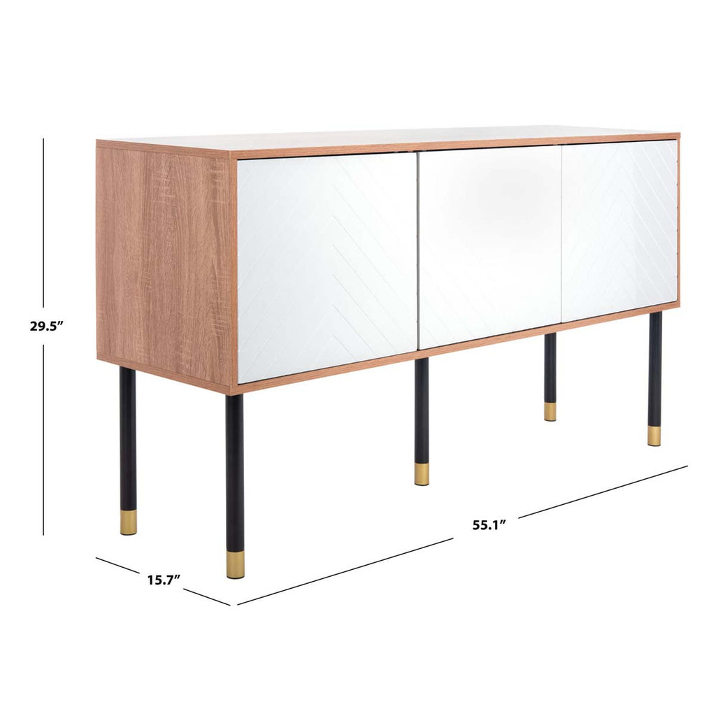 Safavieh Oakley Tv Stand - Natural / White