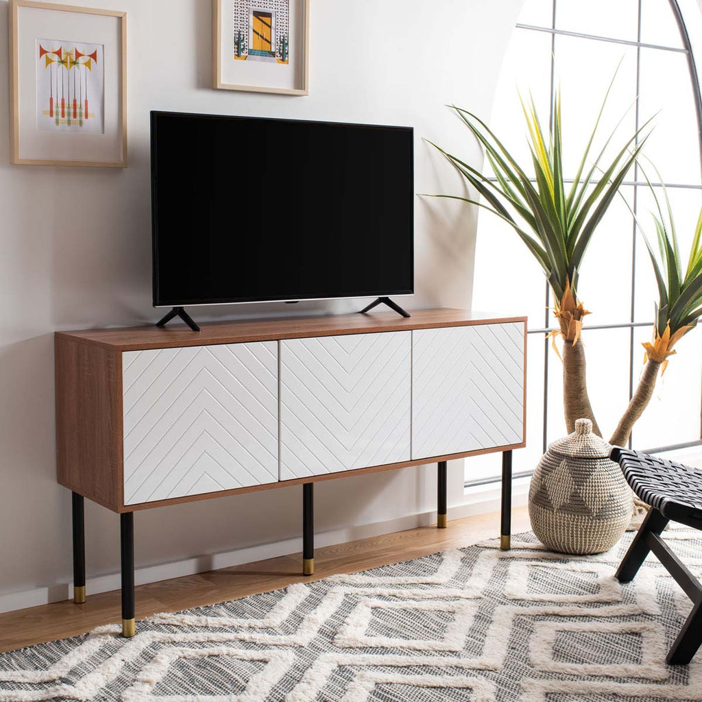 Safavieh Oakley Tv Stand - Natural / White