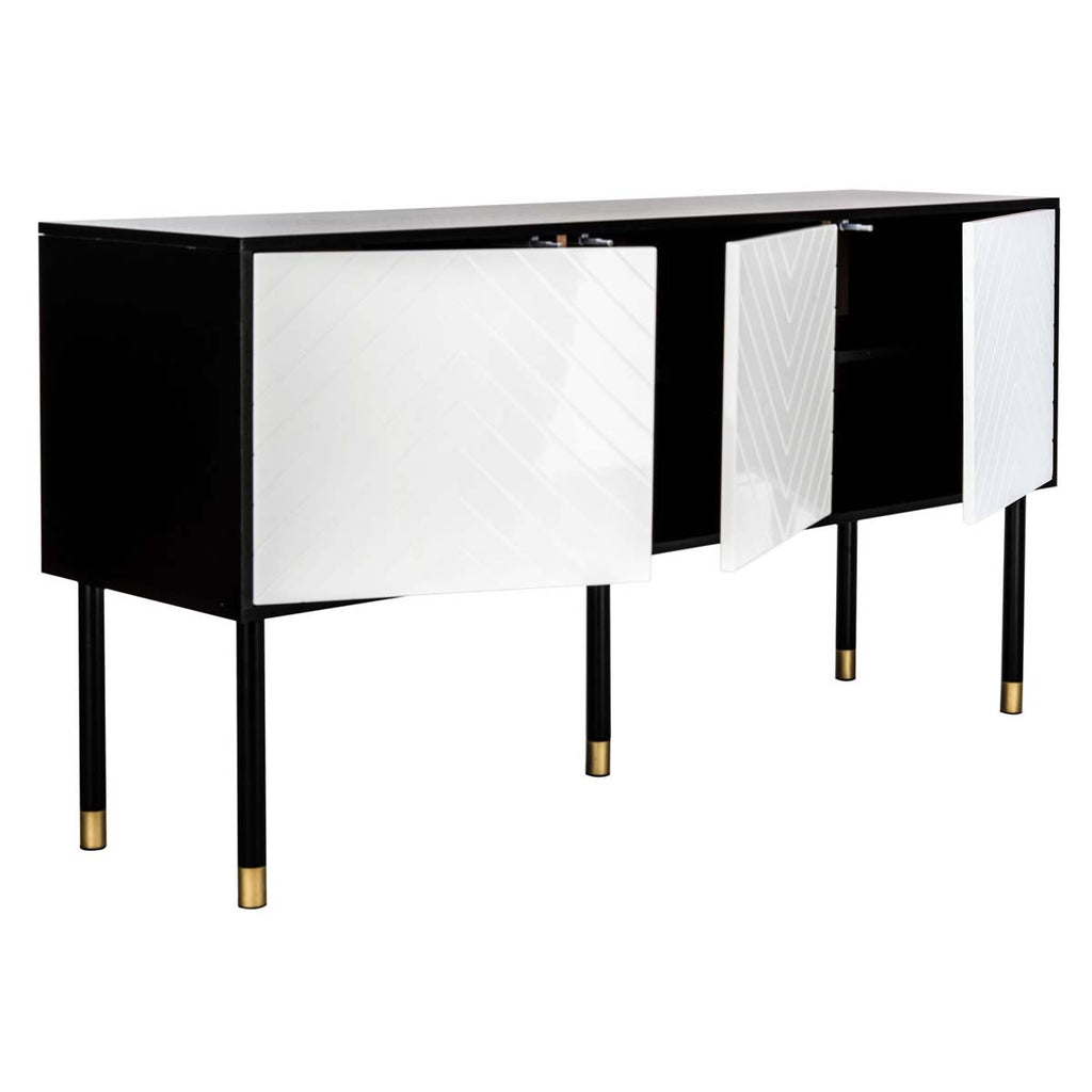 Safavieh Oakley Tv Stand - Black / White