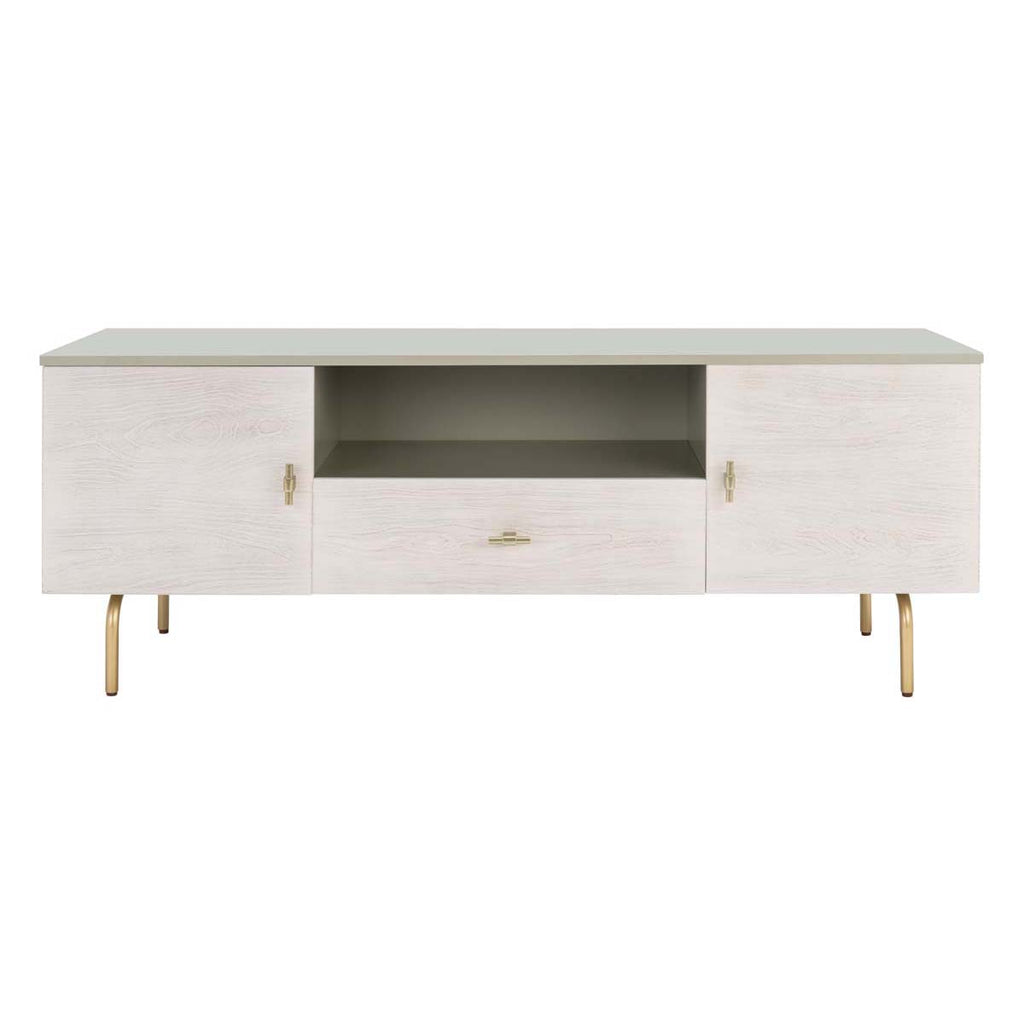 Safavieh Genevieve Media Stand - Grey / White Washed