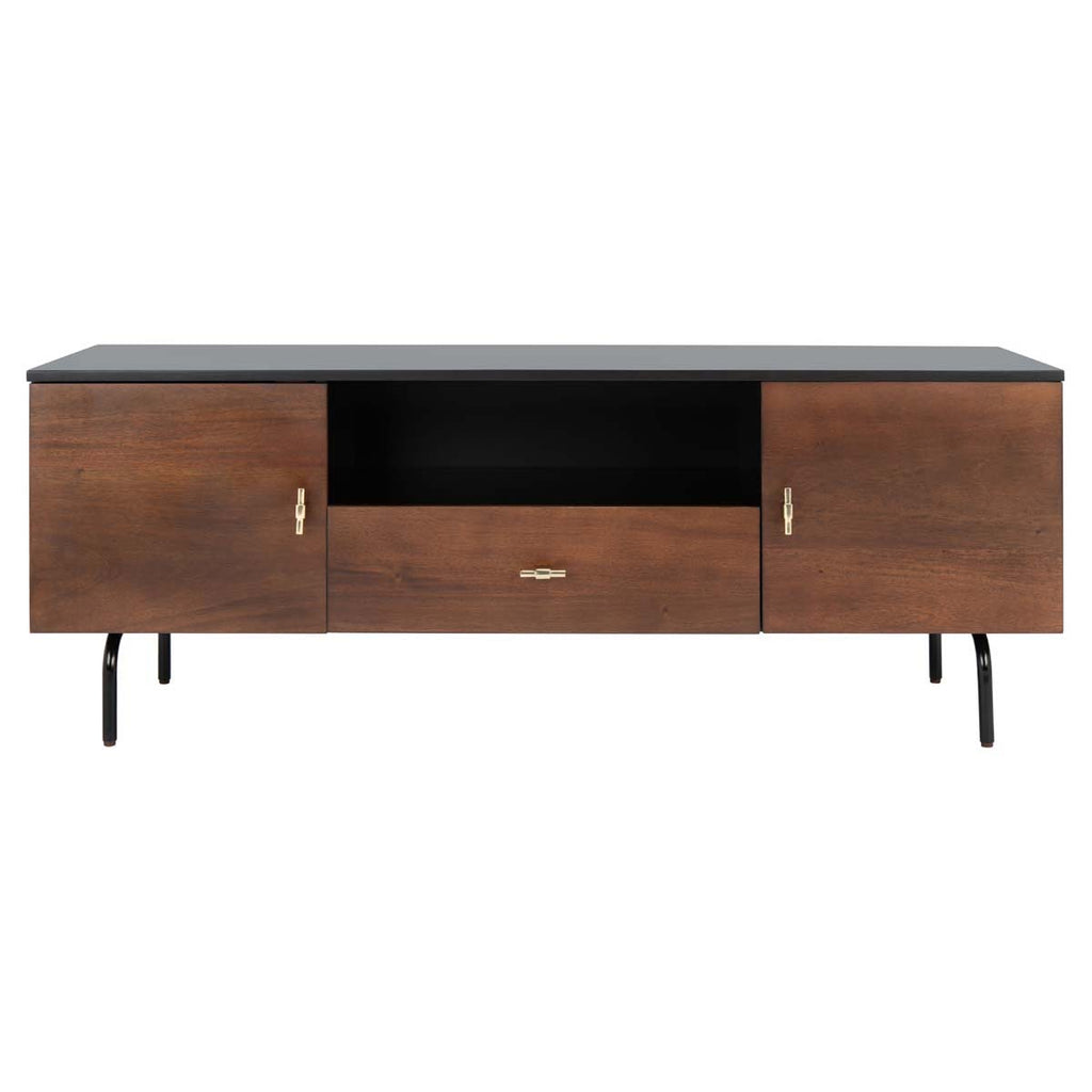 Safavieh Genevieve Media Stand - Black / Walnut