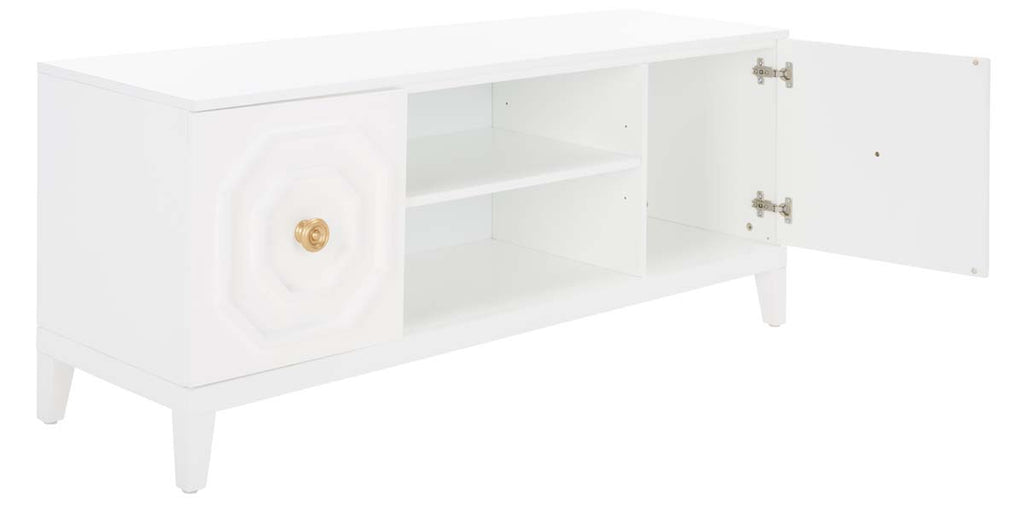 Safavieh Riya 2 Door 1 Shelf Media Stand - White