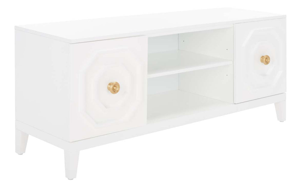 Safavieh Riya 2 Door 1 Shelf Media Stand - White