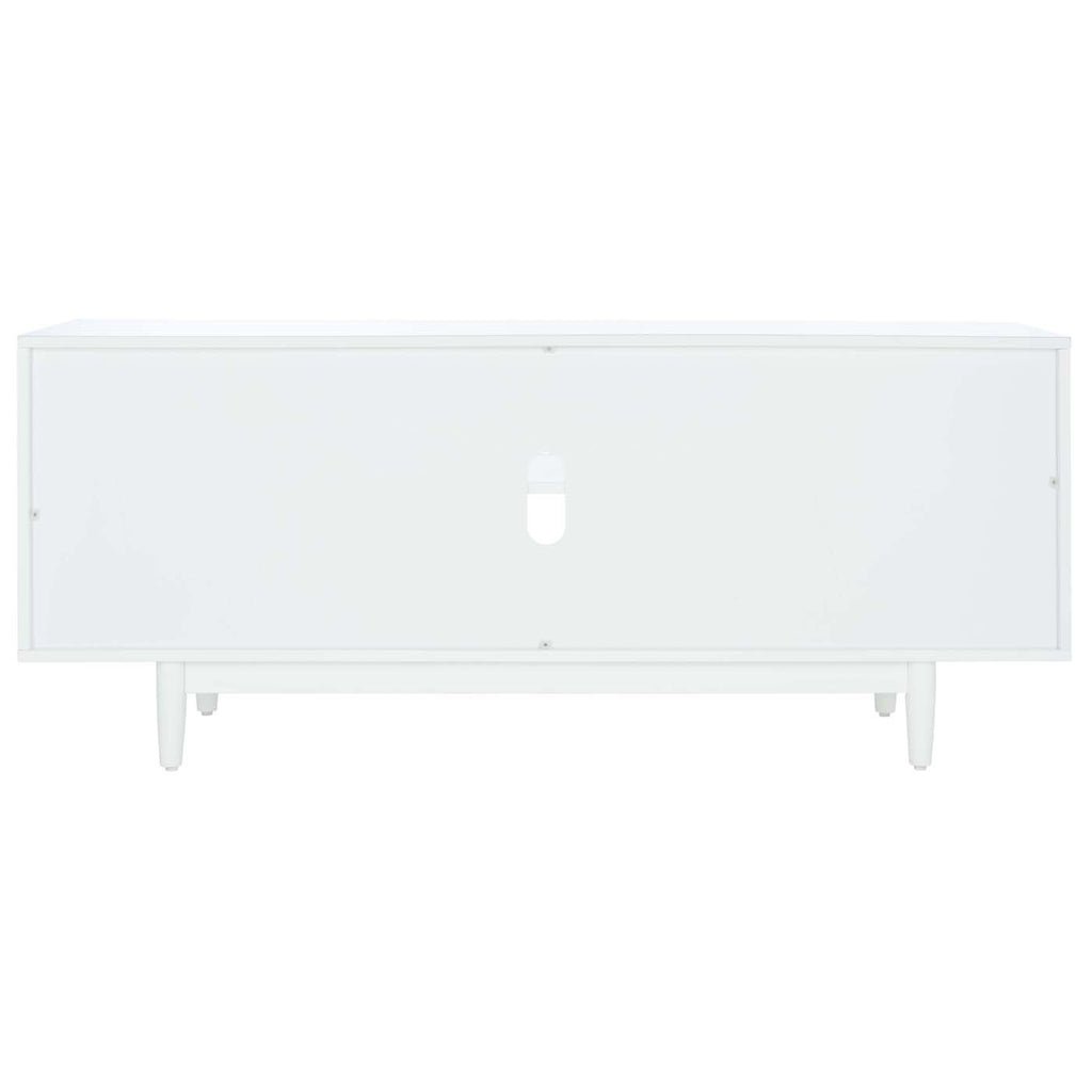 Safavieh Faye 2 Shelf Pattern Media Stand - White Washed