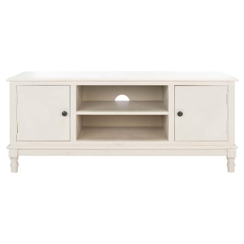 Safavieh Ozark 2 Door 1 Shelf Media Stand-Distressed White