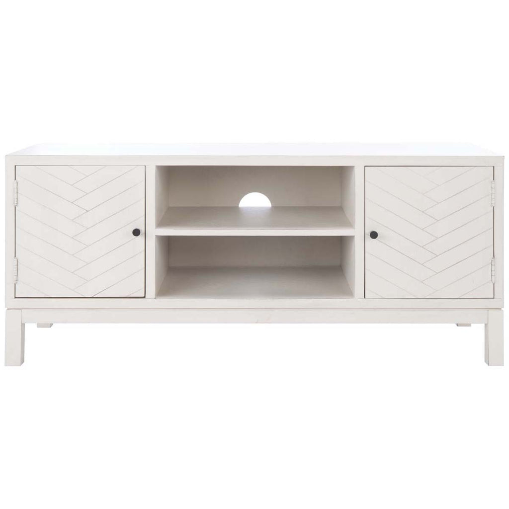 Safavieh Ajana 2 Door 1 Shelf Media Stand - Distressed White