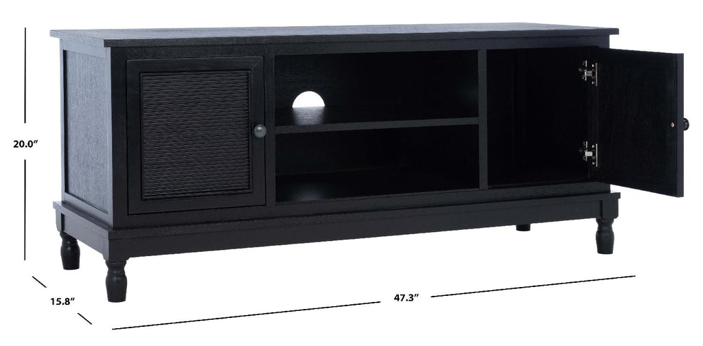 Safavieh Ryder 2 Door 1 Shelf Media Stand - Black