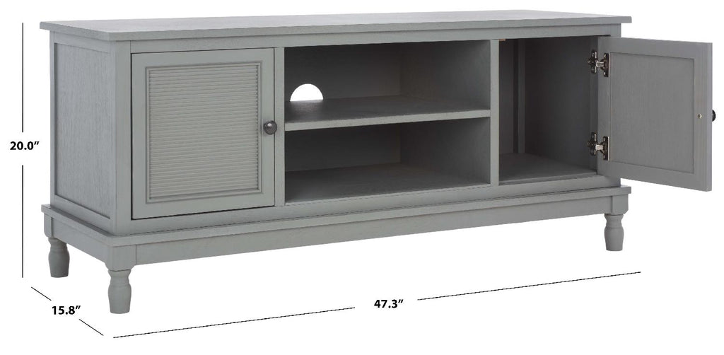 Safavieh Ryder 2 Door 1 Shelf Media Stand - Distressed / Grey