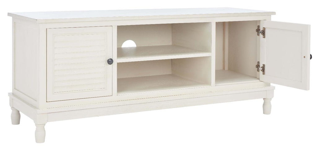 Safavieh Tate 2 Door 1 Shelf Media Stand - Distressed White