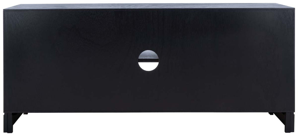 Safavieh Aliyah 2Dr 1 Shelf Media Stand - Black