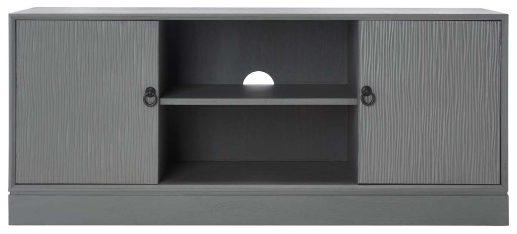 Safavieh Aliyah 2Dr 1 Shelf Media Stand - Distressed Grey